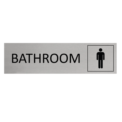 Türschild Bathroom Men