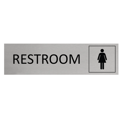 Türschild Restroom Women