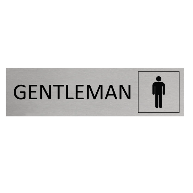 Türschild Gentleman