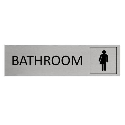Türschild Bathroom Genderneutral