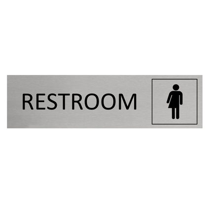 Türschild Restroom Genderneutral