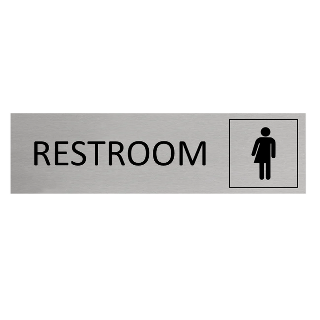 Türschild Restroom Genderneutral