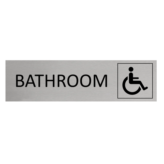 Türschild Bathroom barrierefrei