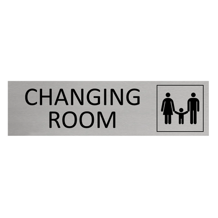 Türschild Family Changing Room