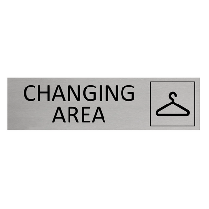 Türschild Changing Area