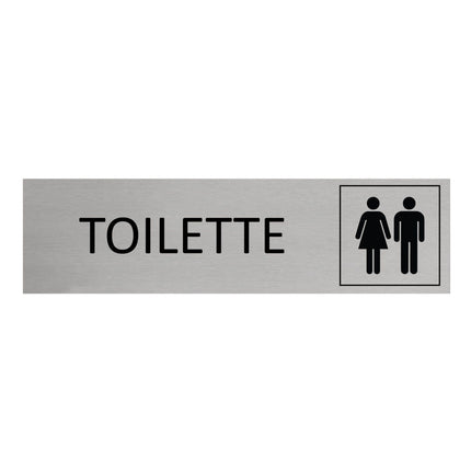 Türschild Toilette