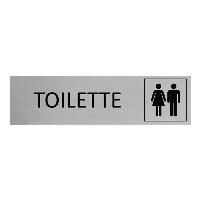 Türschild Toilette
