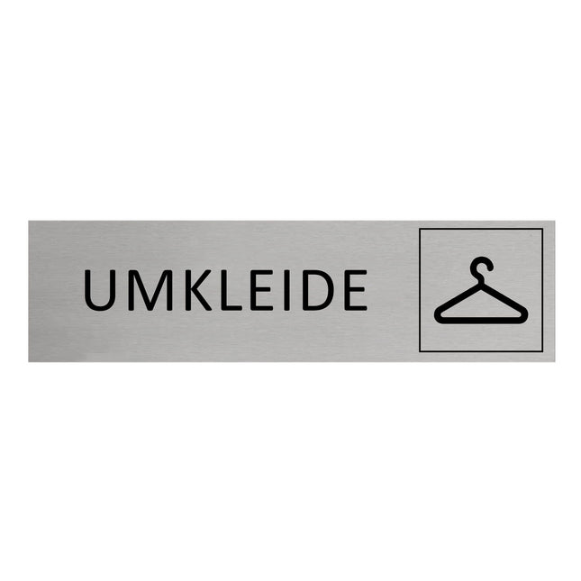 Türschild Umkleide