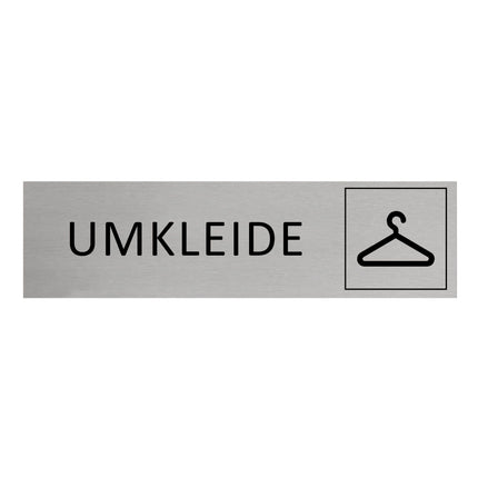 Türschild Umkleide