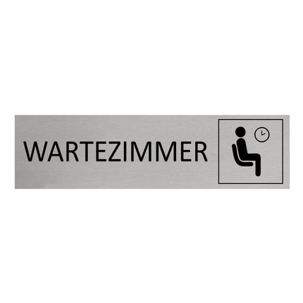 Türschild Wartezimmer