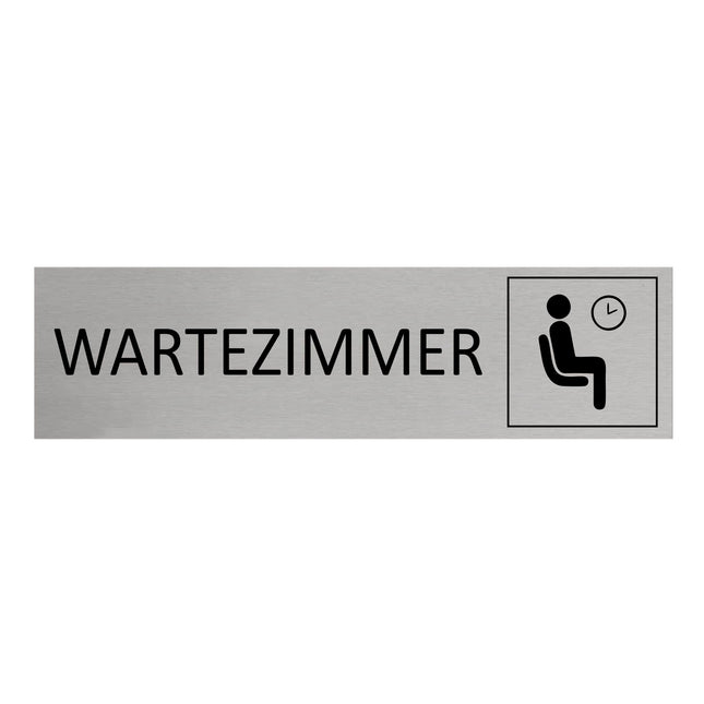 Türschild Wartezimmer