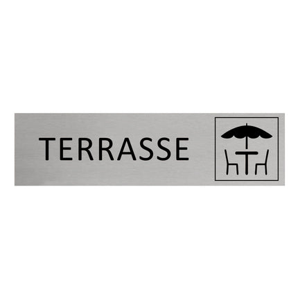 Türschild Terrasse