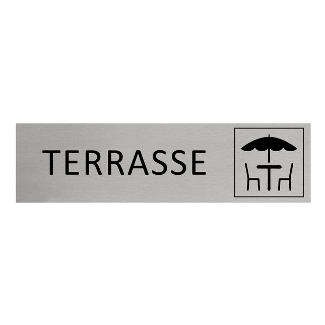 Türschild Terrasse