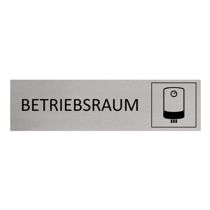 Türschild Betriebsraum