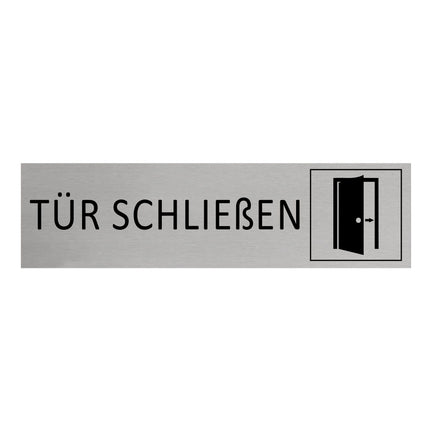Türschild Tür schließen