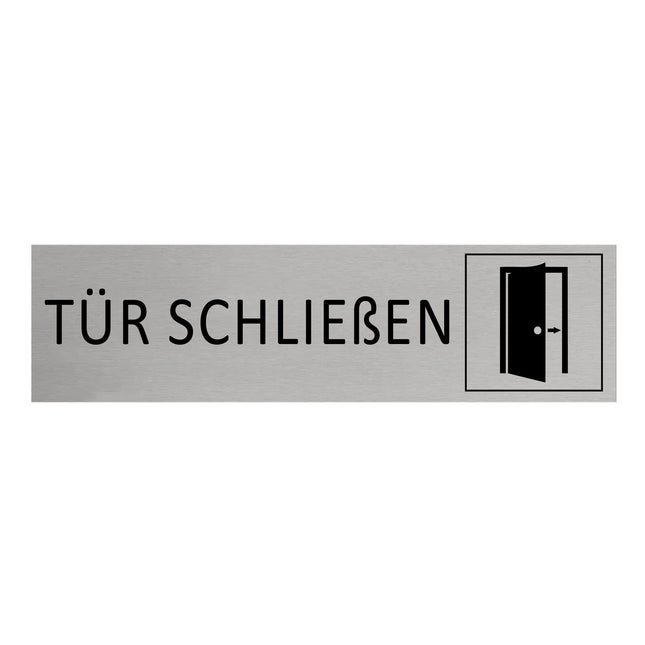 Türschild Tür schließen
