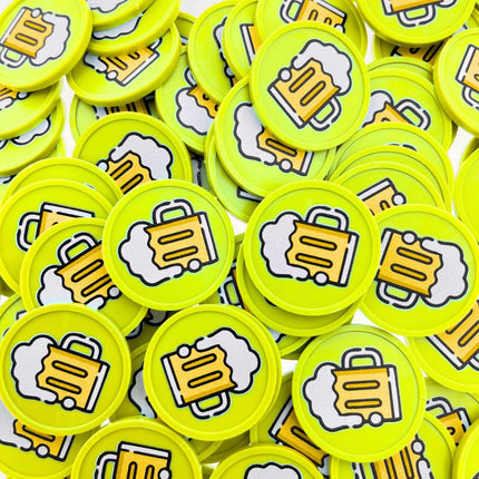 Wertmarken Chips Bierkrug - 100 Stück