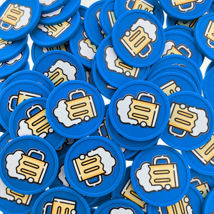 Wertmarken Chips Bierkrug - 100 Stück