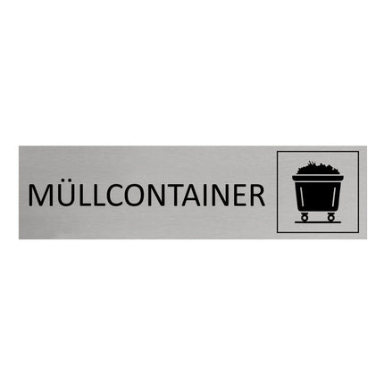 Türschild Müllcontainer
