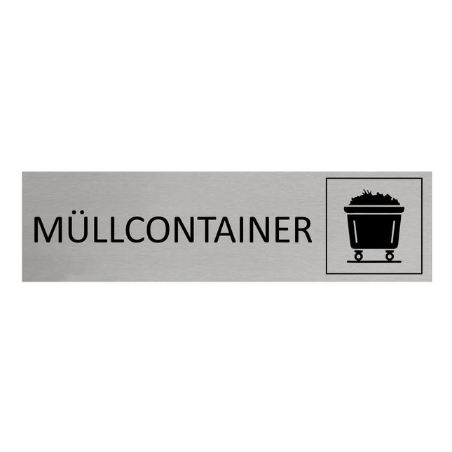 Türschild Müllcontainer