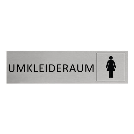 Türschild Umkleideraum Damen