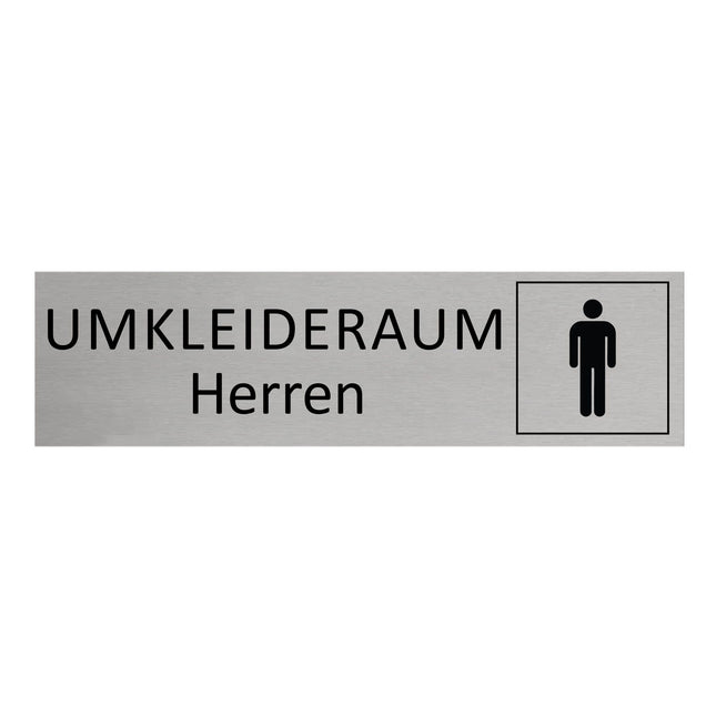 Türschild Umkleideraum Herren