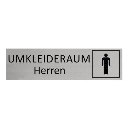 Türschild Umkleideraum Herren