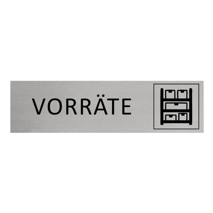 Türschild Vorräte