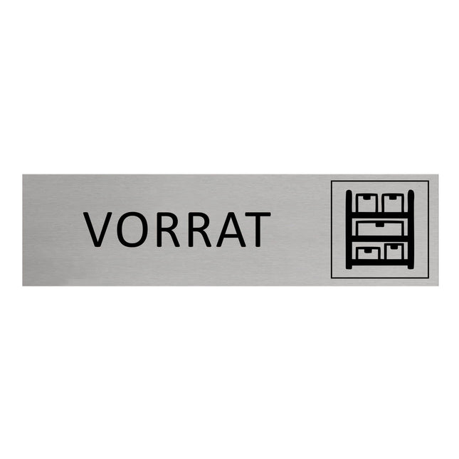 Türschild Vorrat