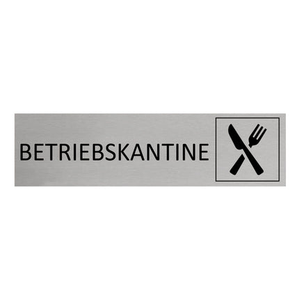 Türschild Betriebskantine