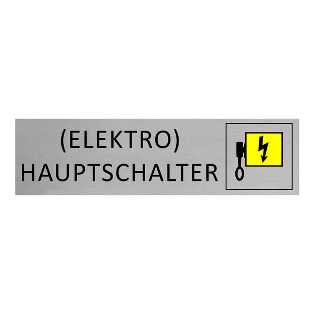 Türschild Hauptschalter (elektro)