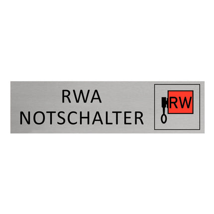 Türschild RWA Notschalter