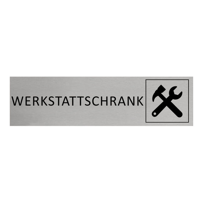 Türschild Werkstattschrank