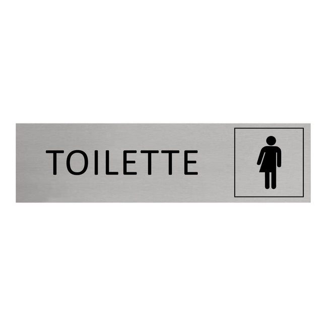 Türschild Toilette Unisex