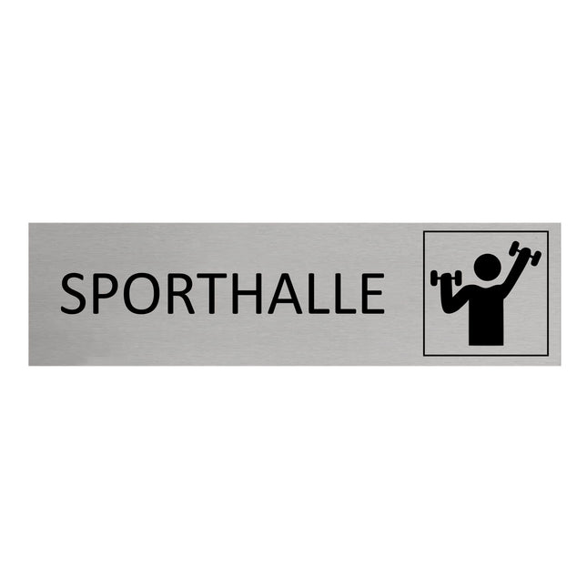 Türschild Sporthalle