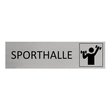 Türschild Sporthalle