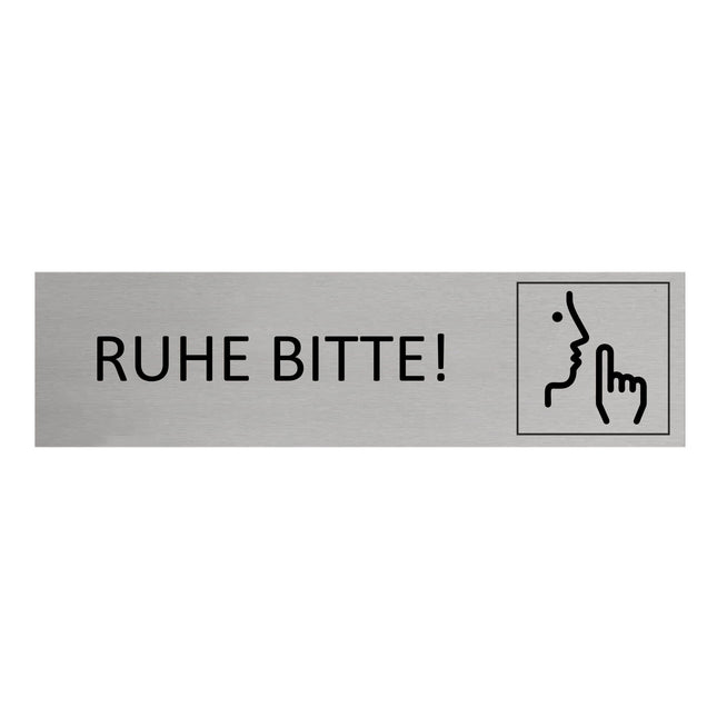 Türschild Ruhe bitte!