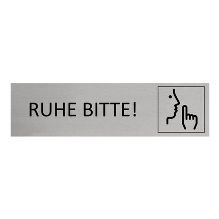 Türschild Ruhe bitte!