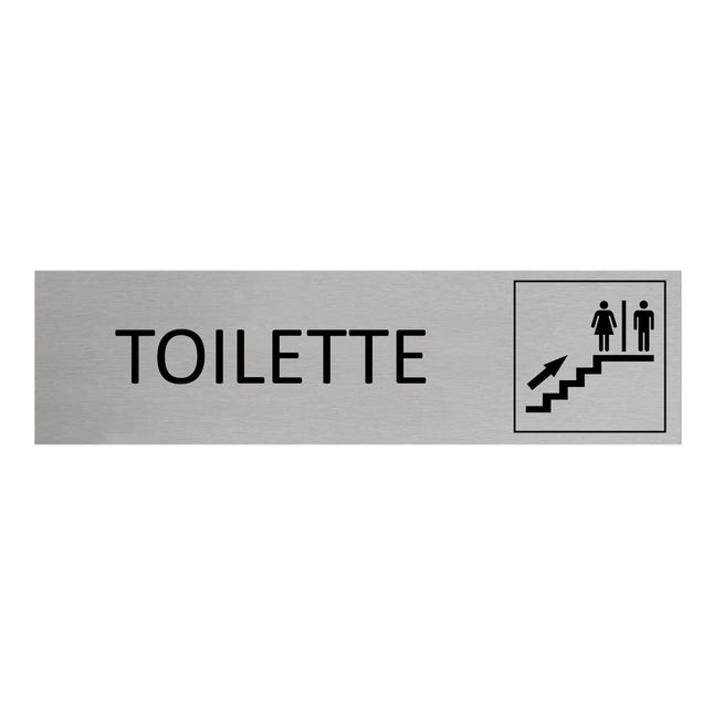 Türschild Toiletten oben
