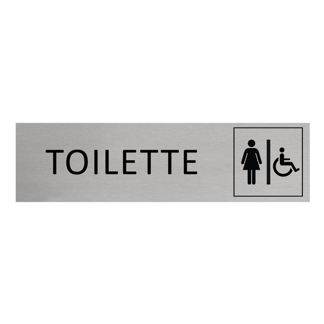 Türschild Toilette Damen & Barrierefrei