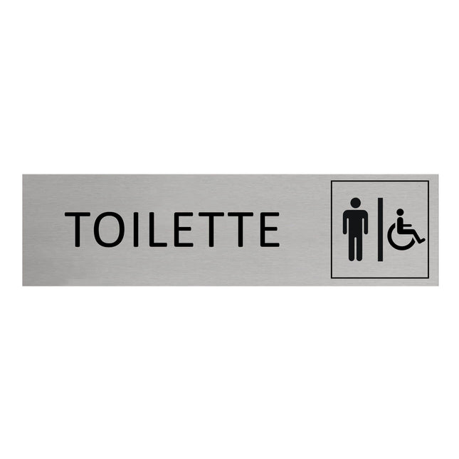 Türschild Toilette Herren & Barrierefrei