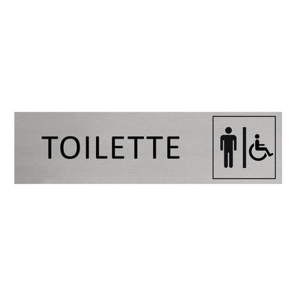 Türschild Toilette Herren & Barrierefrei
