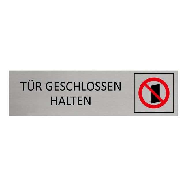 Türschild Tür geschlossen halten
