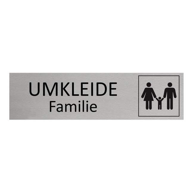 Türschild Familienumkleide