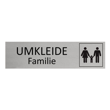 Türschild Familienumkleide