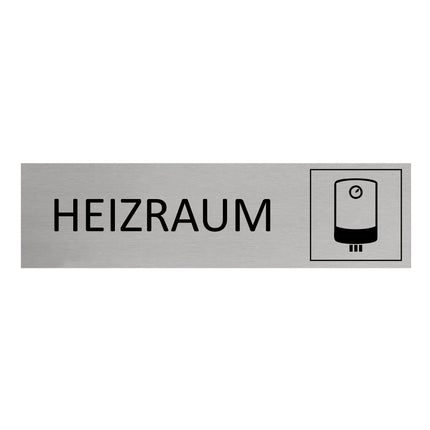 Türschild Heizraum