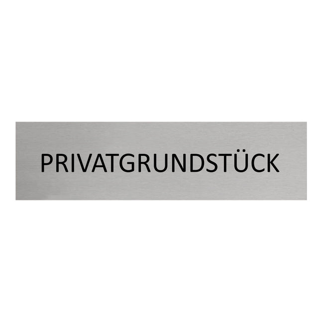 Türschild Privatgrundstück