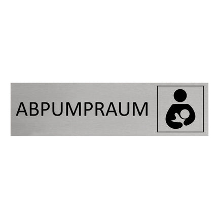 Türschild Abpumpraum