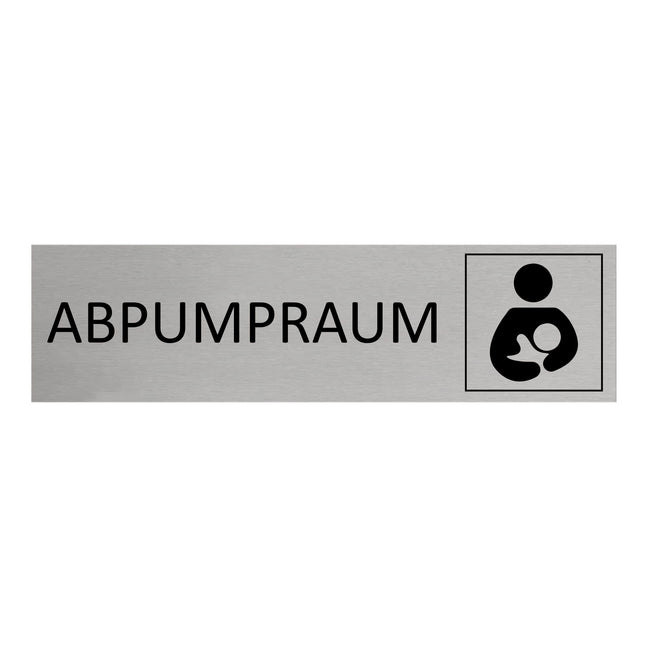 Türschild Abpumpraum