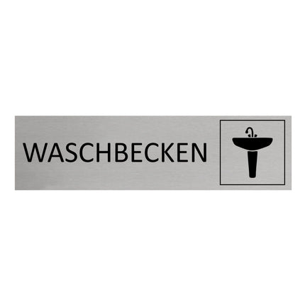 Türschild Waschbecken
